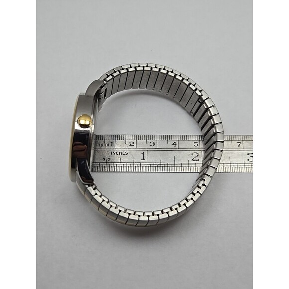 Timex Easy Reader Indiglo Two Tone 38mm Quartz Watch New Battery WR 30M Vintage - Picture 9 of 12